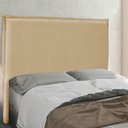 Ver imagem 2 de Cabeceira King 1,95m Veneza Linho Rústico - Pallazio - Dourado