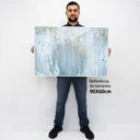 Ver imagem 2 de Quadro Decorativo em Canvas Abstrato Mármore Piscina TaColado Moldura Flutuante 4,5cm Preta 90 x 60c