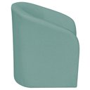 Ver imagem 6 de Kit Sofá Curvo Amsterdã 140cm e Poltrona Luiza Max Suede Cor Azul Ciano