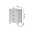 Ver imagem 4 de Mesa Cabeceira Maggiore C- 3 Gavetas Rovere-amêndoa - Lopas