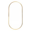 Ver mais imagens de Espelho Oval 70x50cm com Moldura Alumínio Dourado