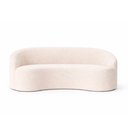 Ver imagem 5 de Sofá Curvo Dunas 2 Lugares 180cm Bouclé Off White - Sallar Home