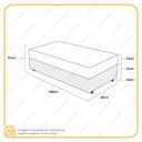 Ver imagem 3 de Cama Box Solteiro Branca + Colchão de Espuma D20 Gazin Supreme 88x188x37cm