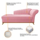 Ver imagem 6 de Kit Diva Recamier Vanessa 160cm Lado Esquerdo e 02 Poltronas Laura Suede - Doce Sonho Móveis RECAMIE