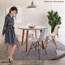 Ver imagem 5 de Mesa de Jantar Tampo de Vidro 110cm Godam Espresso Móveis Cinamomo/Off White