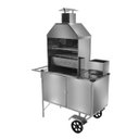 Ver imagem 1 de Carrinho de Churrasco Luxo Inox com Rodas Maciças Cefaz
