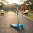 Ver imagem 2 de Patinete 3 Rodas Infantil Luz Led 40kg Altura Ajustável