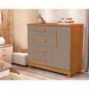 Ver imagem 1 de Cômoda Quarto Grécia com 4 Gavetas e Sapateira Organização com Elegância