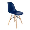 Ver imagem 1 de Cadeira Base em Madeira e Aço Eames Azul/Bic