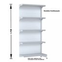 Ver imagem 3 de Gondola Parede 170 Fit Ate 4 Metros Branco 20 Bandeja Sp Etiqueta