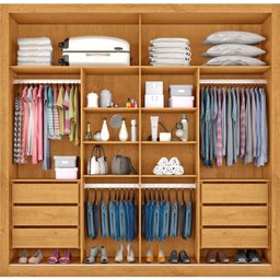 Guarda Roupa Casal 2 Portas 6 Gavetas Paris Plus Móveis Europa - 2