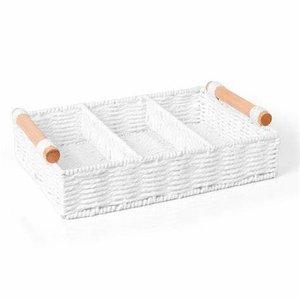 Porta Talher Retangular Barth Branco - Copa&amp;cia