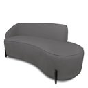 Ver imagem 3 de Sofá 3 Lugares Orgânico 180cm Pé Ferro Preto Morgan Bouclê D03 - D’Rossi