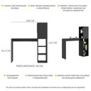 Ver imagem 3 de Armário de Cozinha/bancada com 1 Porta Multimóveis V6004 Preto