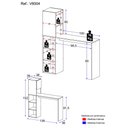 Ver imagem 4 de Armário de Cozinha/bancada com 1 Porta Multimóveis V6004 Preto