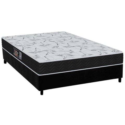 Cama Box Casal: Colchão Molas Orthoflex Masterpocket Ensacadas Starflex Black + Base Black(138x188)