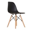 Ver imagem 1 de Cadeira Base em Madeira e Aço Eames Preto