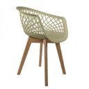 Ver imagem 1 de Cadeira para Sala de Jantar Web Wood Bege