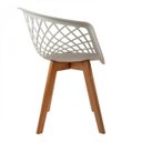 Ver imagem 4 de Cadeira para Sala de Jantar Web Wood Branco