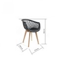 Ver imagem 3 de Cadeira para Sala de Jantar Web Wood Branco