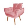Poltrona Opala Deluxe Tecido Veludo Rosa - 3