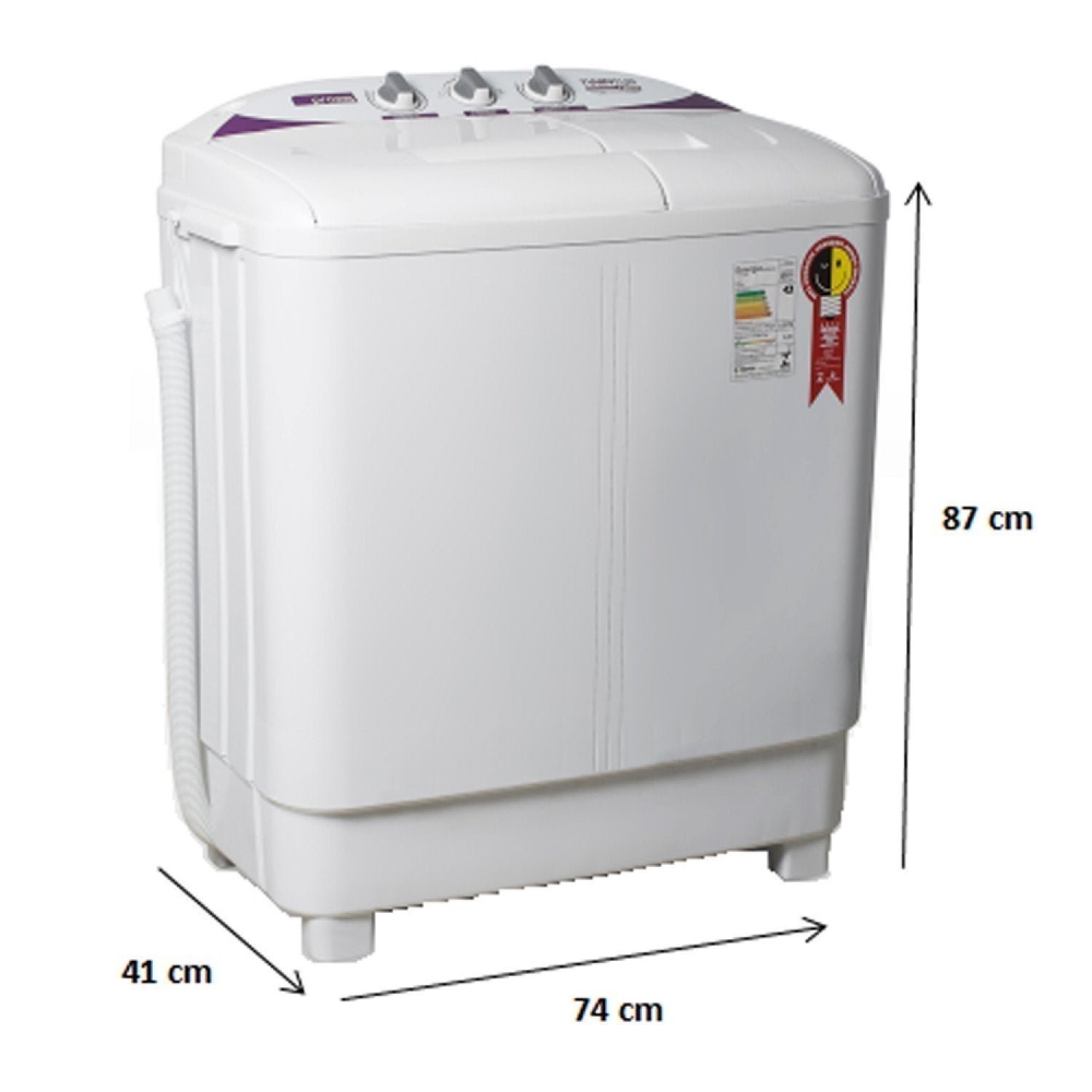 Máquina Lavar Semi-Automática 10kg 110V Praxis Twin Tub Grifit - 9