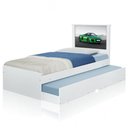 Ver imagem 3 de Bicama Solteiro Carro Verde Veloz Com Colchões