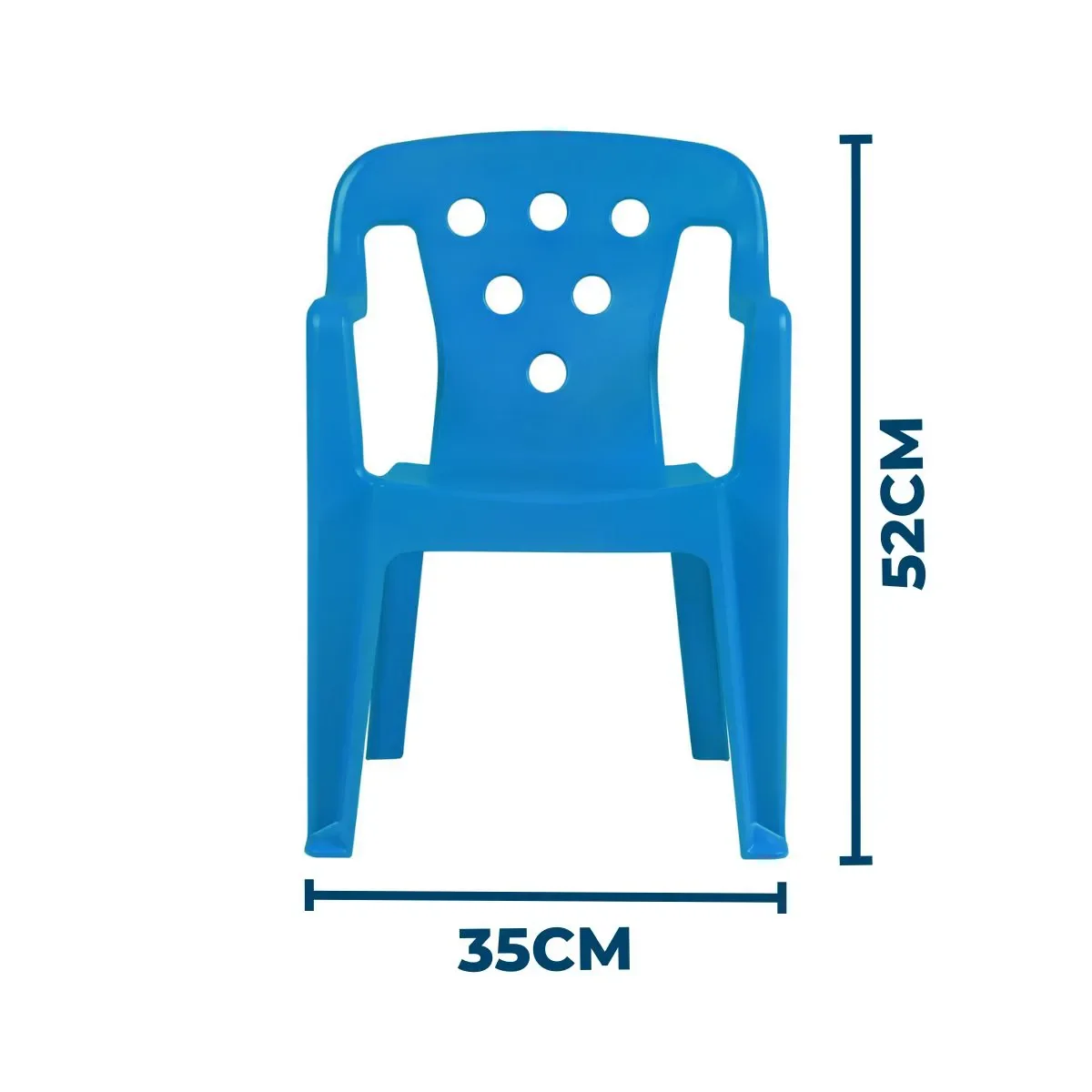 Kit com 1 Mesinha + 2 Poltroninhas Kids Mor - Azul - 2