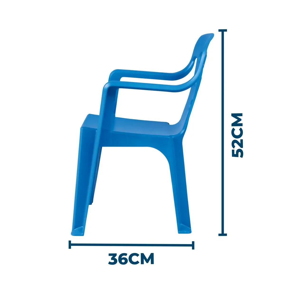 Ver imagem 3 de Kit com 1 Mesinha + 2 Poltroninhas Kids Mor - Azul