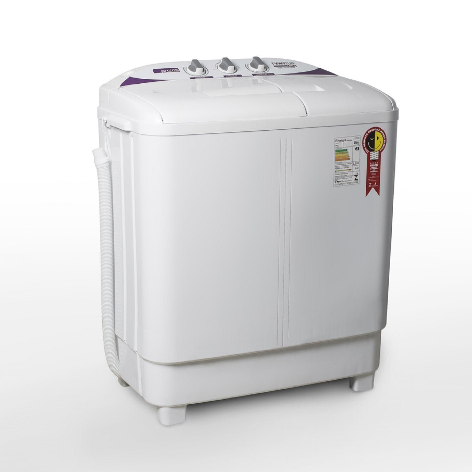 Máquina Lavar Semi-Automática 10kg 220V Praxis Twin Tub Grifit Branco
