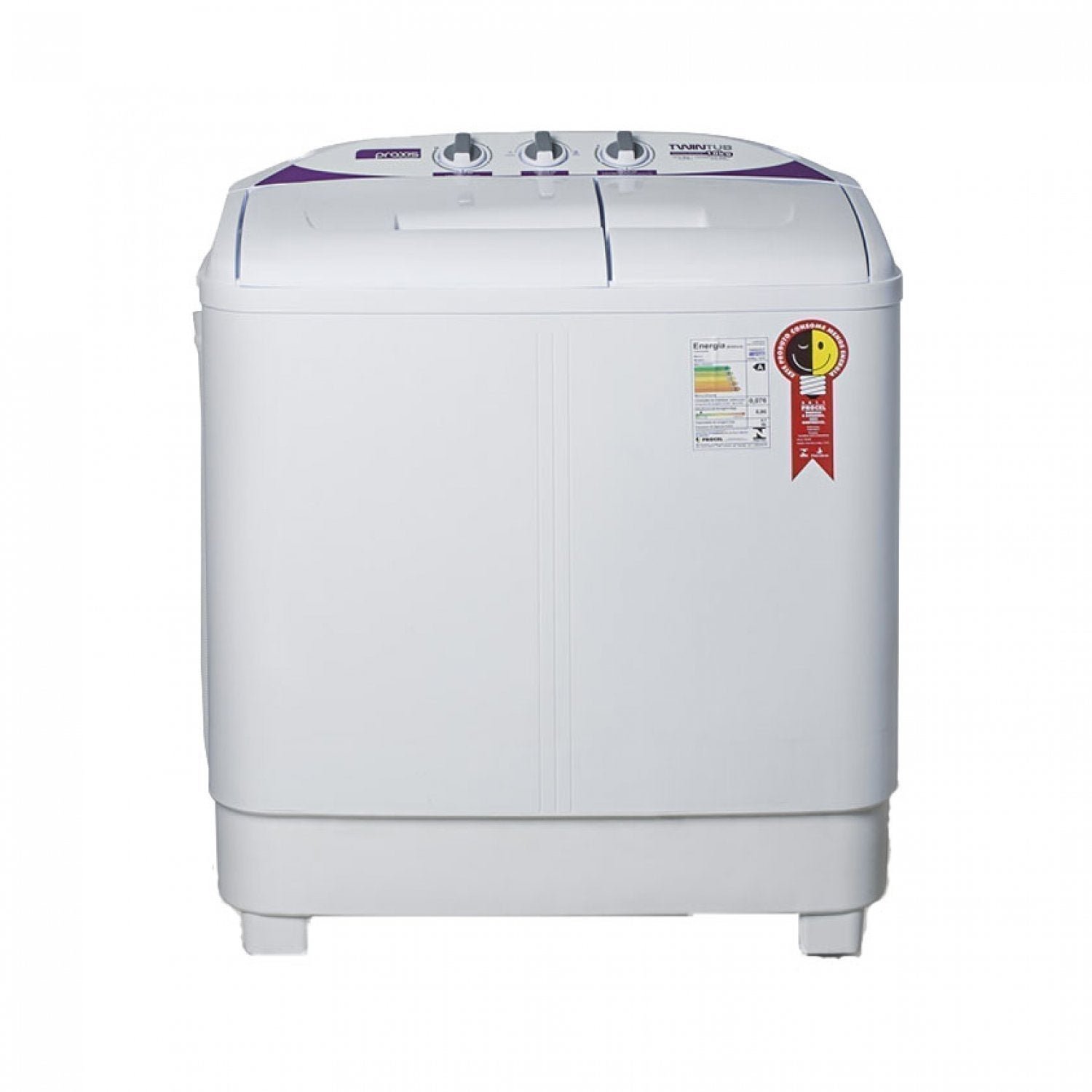 Máquina Lavar Semi-Automática 10kg 220V Praxis Twin Tub Grifit Branca