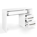 Ver mais imagens de Escrivaninha Mesa Escritório Harpia 3 Gavetas 1 Nicho 120cm Yescasa Branca