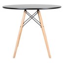 Ver imagem 2 de Mesa Redonda Infantil 60cm Tampo em MDF Pés em Madeira Eames Dsw