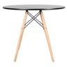 Mesa Redonda Infantil 60cm Tampo em MDF Pés em Madeira Eames Dsw - 2