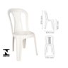 Cadeira de Plastico Bistro Antares Branco Ponte Nova Kit 10 - 1