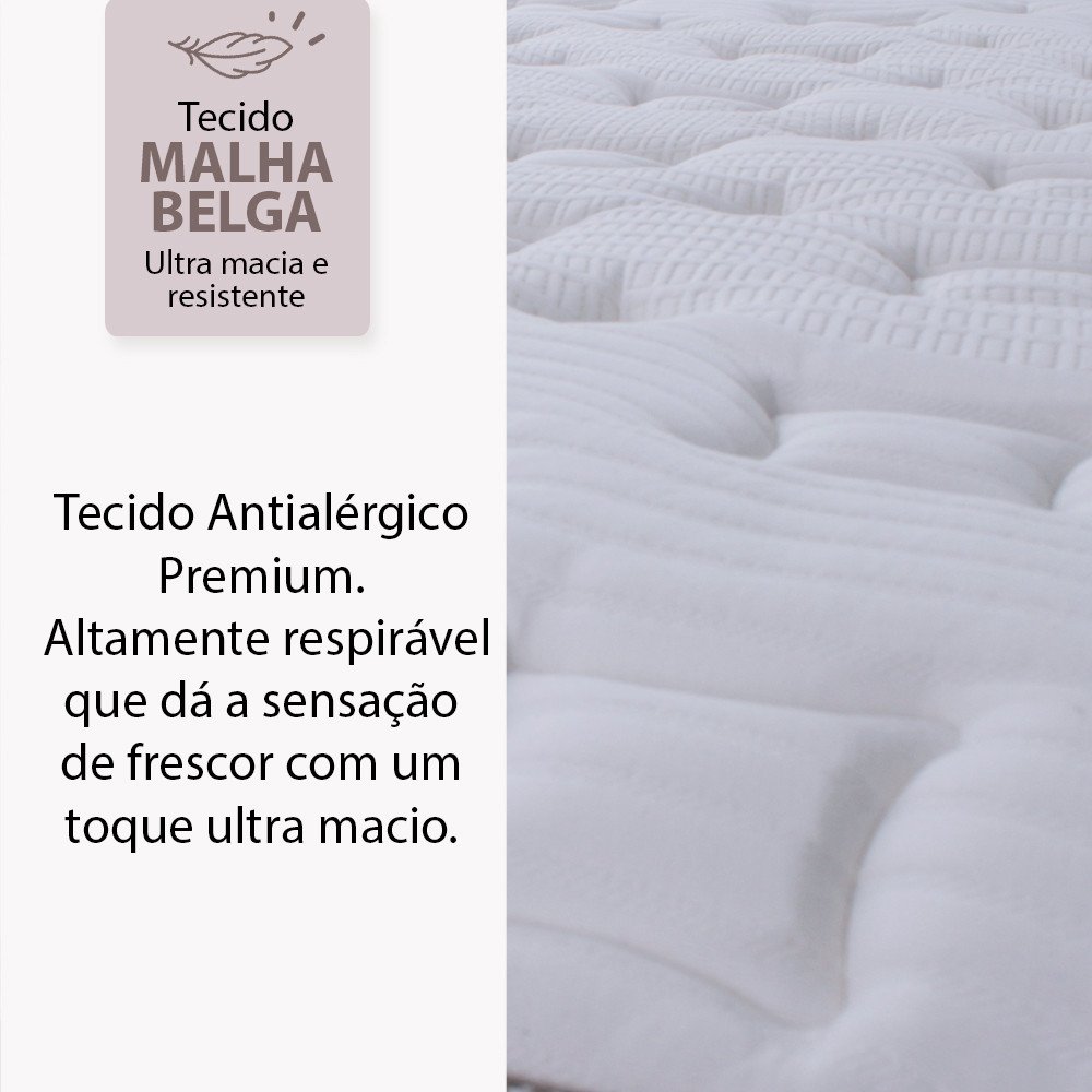 Colchão Queen Bf Sensation Premium Mola Ensacada com Pillow Top Macio de Espuma Hipersoft + Viscoelá - 3