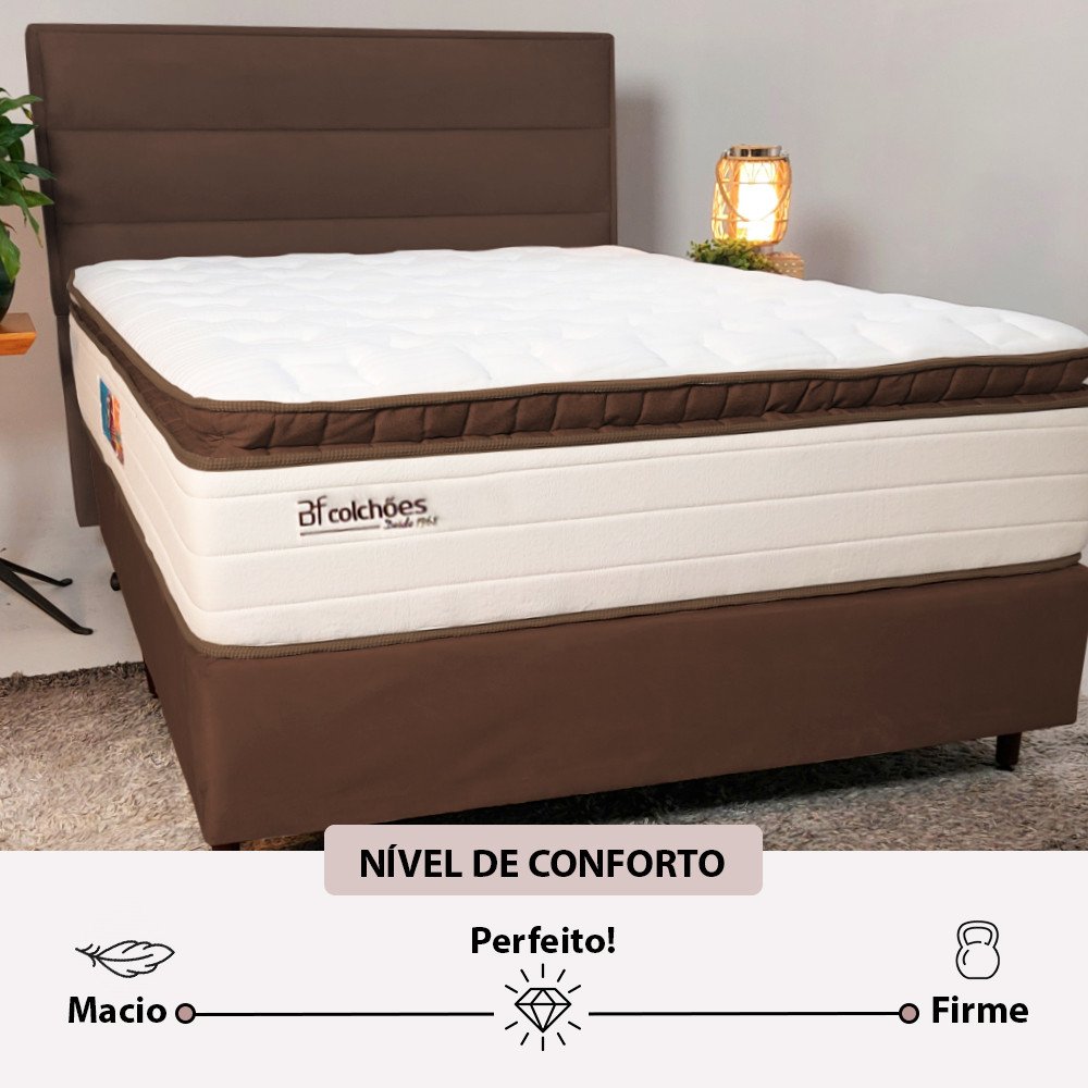 Colchão Queen Bf Sensation Premium Mola Ensacada com Pillow Top Macio de Espuma Hipersoft + Viscoelá - 11