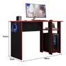 Mesa Escrivaninha para Computador Gamer Slim Preto/vermelho - Peternella - 5