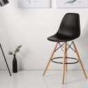 Ver imagem 1 de Banqueta Alta com Encosto Eames Dsw Preto