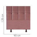 Ver imagem 2 de Cabeceira para Cama Box Solteiro 90 Cm Poliana:rose
