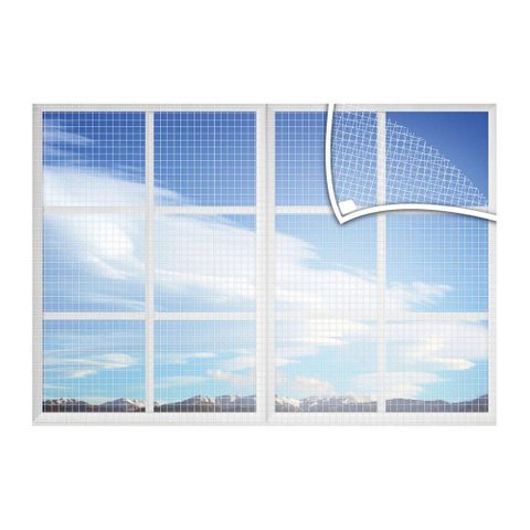 Tela Mosquiteiro para Janela Anti Mosquito Velcron 45x45cm Vida Pratika