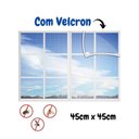 Ver imagem 3 de Tela Mosquiteiro para Janela Anti Mosquito Velcron 45x45cm Vida Pratika
