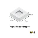 Ver imagem 2 de Spot Led Quadrado --sobrepor Embutir P/móveis Nichos Closets:branco Frio/branco
