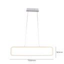 Ver imagem 4 de Lustre Pendente Quality Recto 1320 Led Bivolt Branco