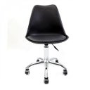 Ver imagem 5 de Cadeira Escritório Eames Estofada Saarinen PP Base Aço Cromado