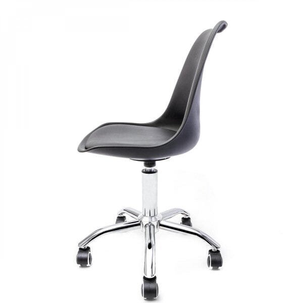 Cadeira para Escritório Eames Estofada Saarinen PP Base Aço Cromado - 4