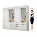 Ver imagem 3 de Closet Casal Duplo Sevilha 4 Portas Plus 12 Gavetas Carioca Móveis