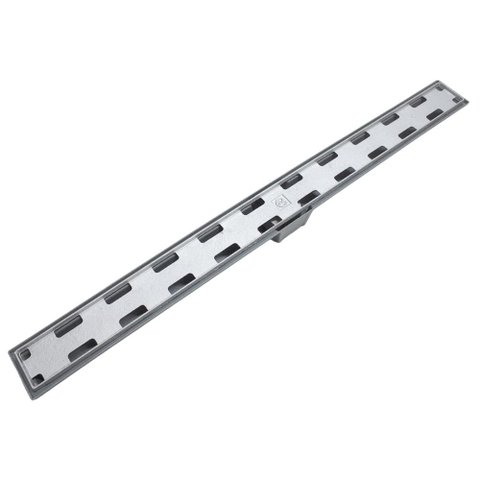 Ralo Linear Oculto Sifonado de Aluminio 7x90 Costa Navarro