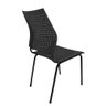 Cadeira Fixa Metal Versat Plastica para Escritório Escolas Recepção Preta - 5
