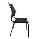 Ver imagem 3 de Cadeira Fixa Metal Versat Plastica para Escritório Escolas Recepção Preta